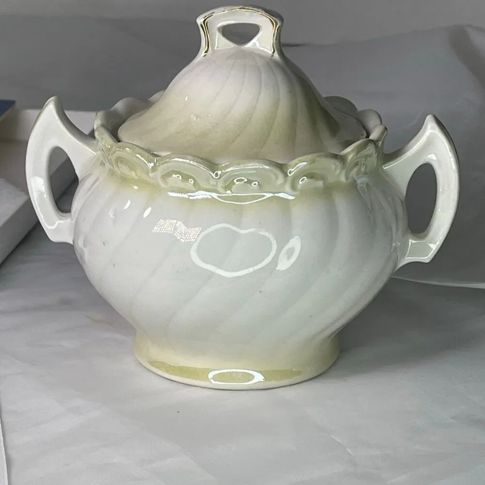 Vintage Royal Bruxonia Austria sugar bowl. Floral